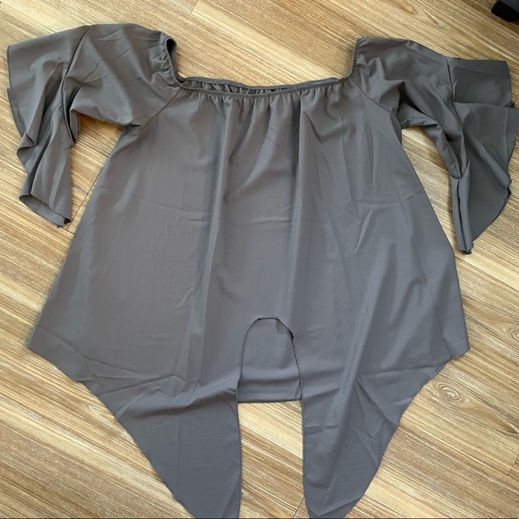 Women’s Casual Solid Off The Shoulder Top - Picture 3 of 9